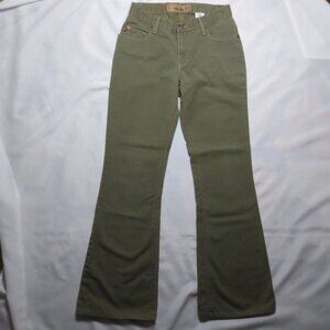 MUDD juniors JEANS green PANTS flare WOMENS SIZE 7